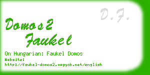 domos2 faukel business card